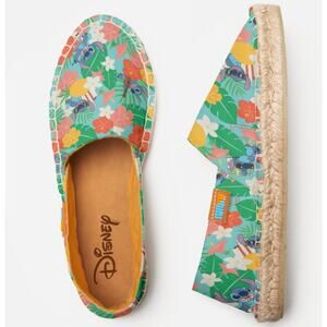 Disney Orange Espadrilles Vibrant Floral Design